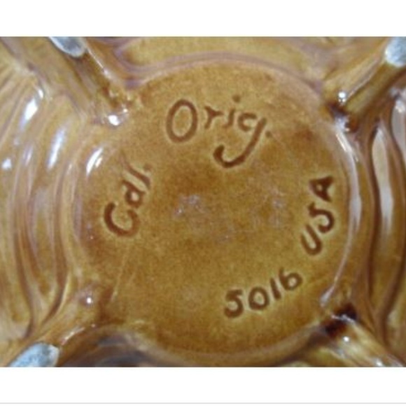 1960's California Original USA Pottery Candle Base - Picture 3 of 7